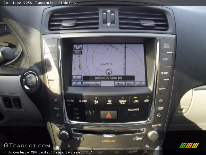 Tungsten Pearl / Light Gray 2011 Lexus IS 250