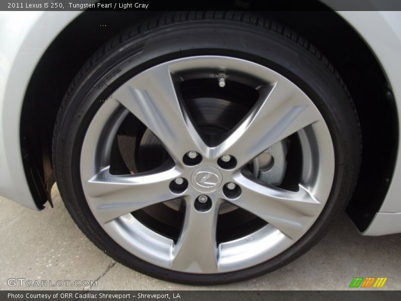 Tungsten Pearl / Light Gray 2011 Lexus IS 250