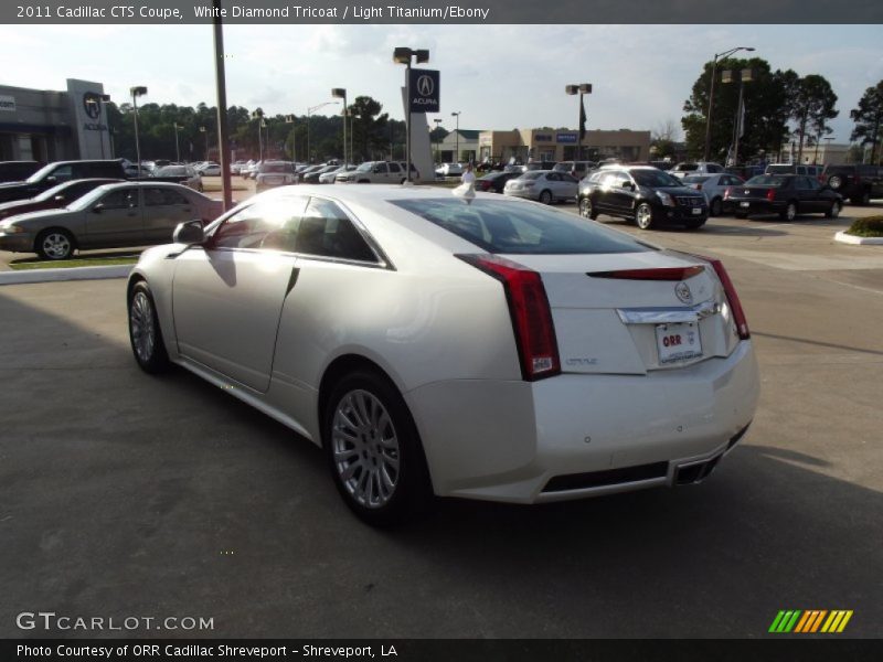 White Diamond Tricoat / Light Titanium/Ebony 2011 Cadillac CTS Coupe