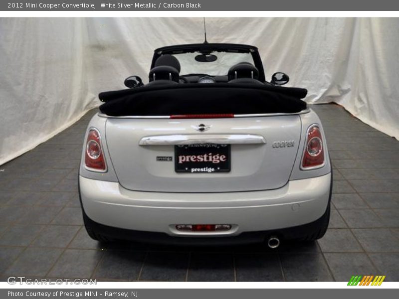 White Silver Metallic / Carbon Black 2012 Mini Cooper Convertible