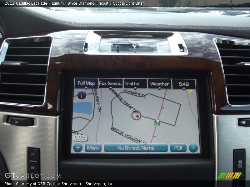 Navigation of 2012 Escalade Platinum