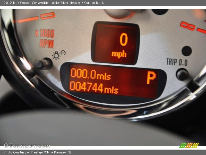 White Silver Metallic / Carbon Black 2012 Mini Cooper Convertible