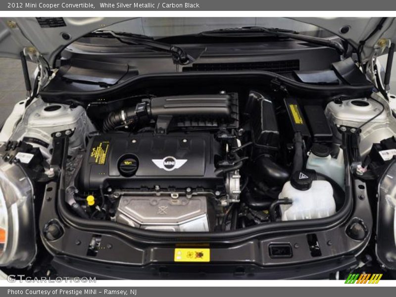 White Silver Metallic / Carbon Black 2012 Mini Cooper Convertible