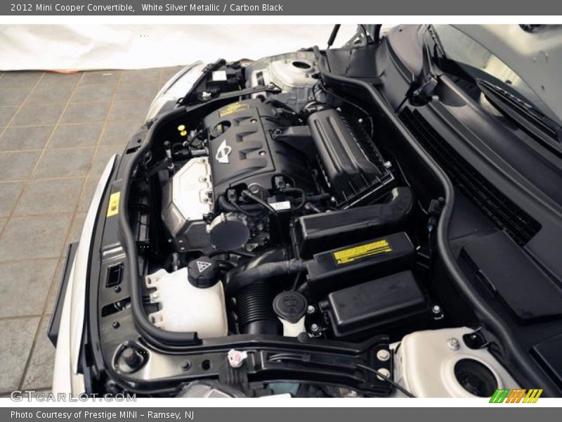 White Silver Metallic / Carbon Black 2012 Mini Cooper Convertible