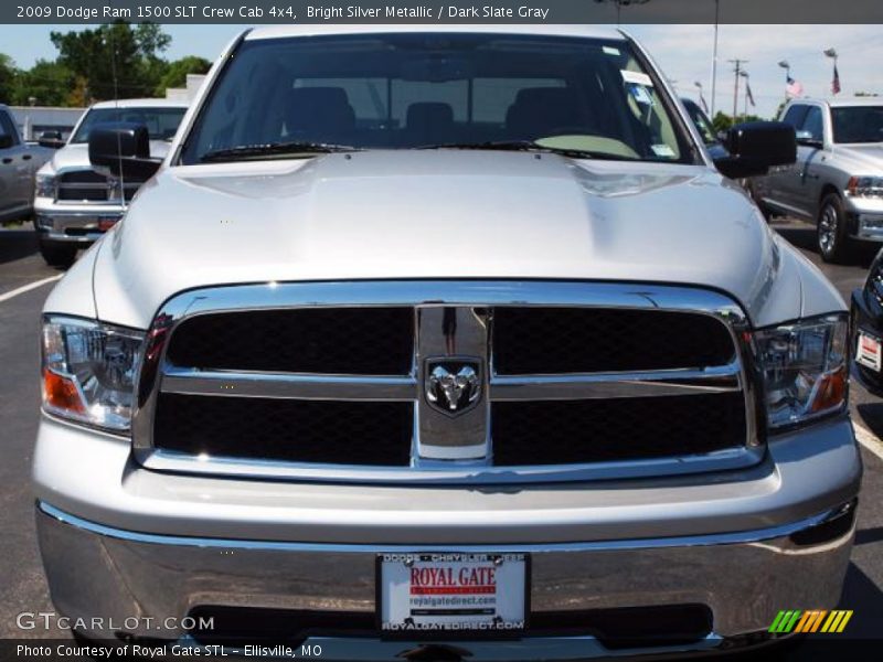 Bright Silver Metallic / Dark Slate Gray 2009 Dodge Ram 1500 SLT Crew Cab 4x4