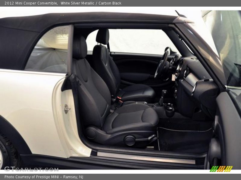 White Silver Metallic / Carbon Black 2012 Mini Cooper Convertible