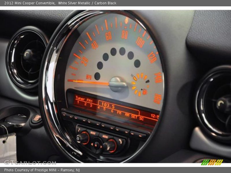 White Silver Metallic / Carbon Black 2012 Mini Cooper Convertible