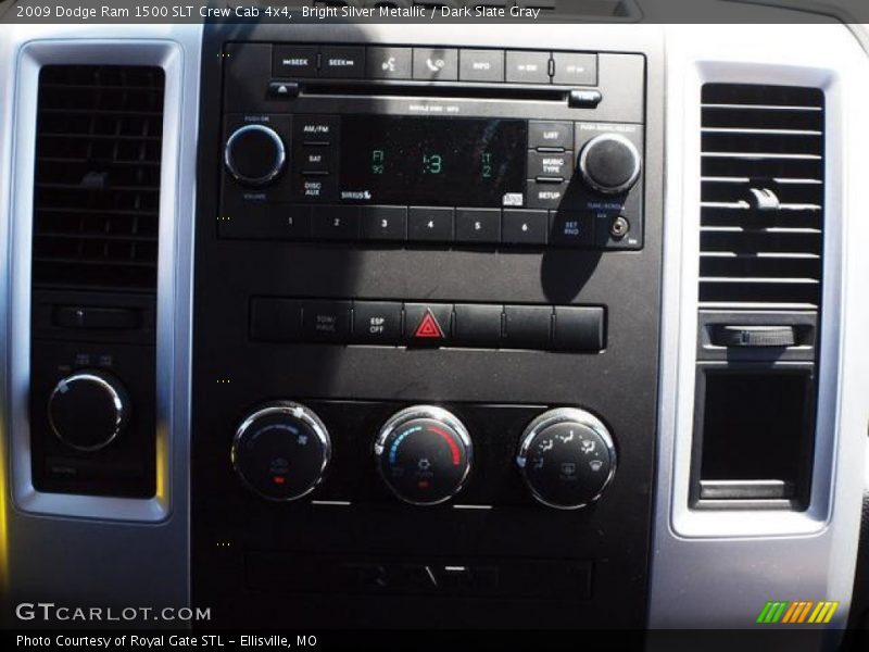 Bright Silver Metallic / Dark Slate Gray 2009 Dodge Ram 1500 SLT Crew Cab 4x4