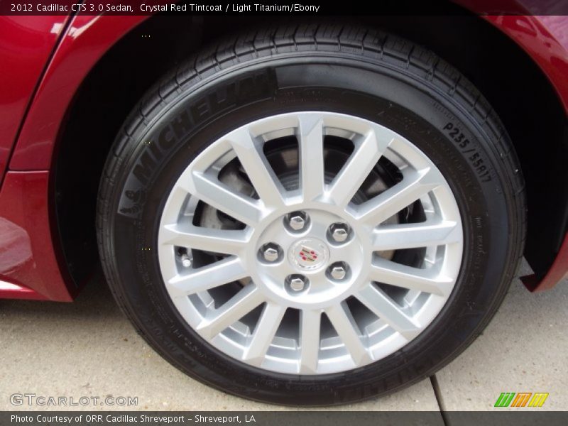 Crystal Red Tintcoat / Light Titanium/Ebony 2012 Cadillac CTS 3.0 Sedan