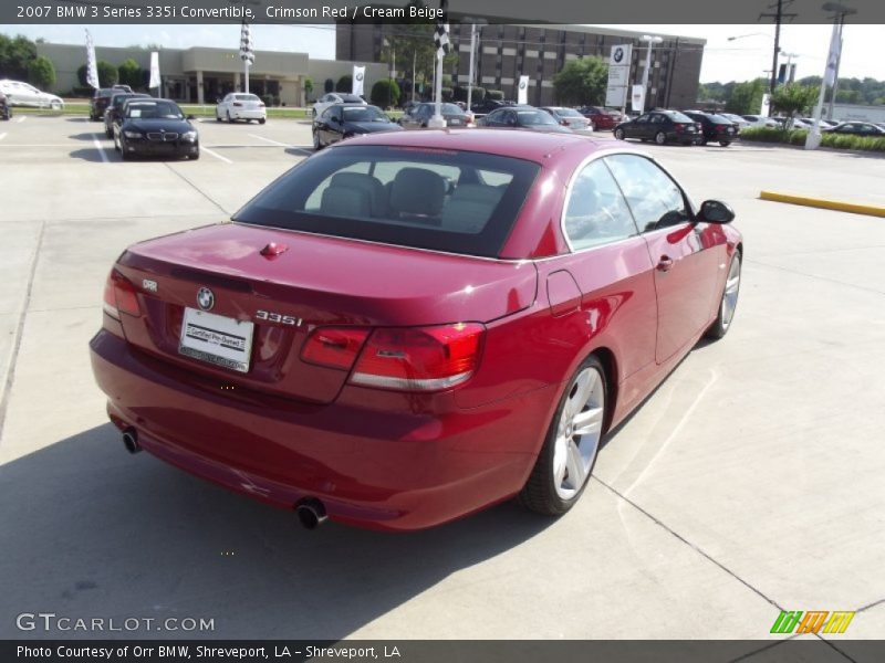 Crimson Red / Cream Beige 2007 BMW 3 Series 335i Convertible