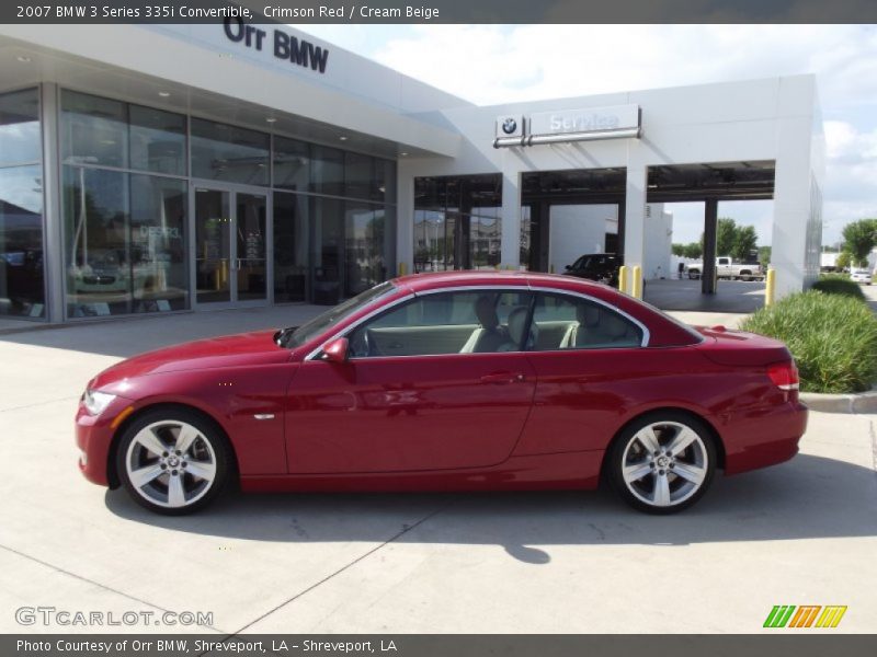 Crimson Red / Cream Beige 2007 BMW 3 Series 335i Convertible