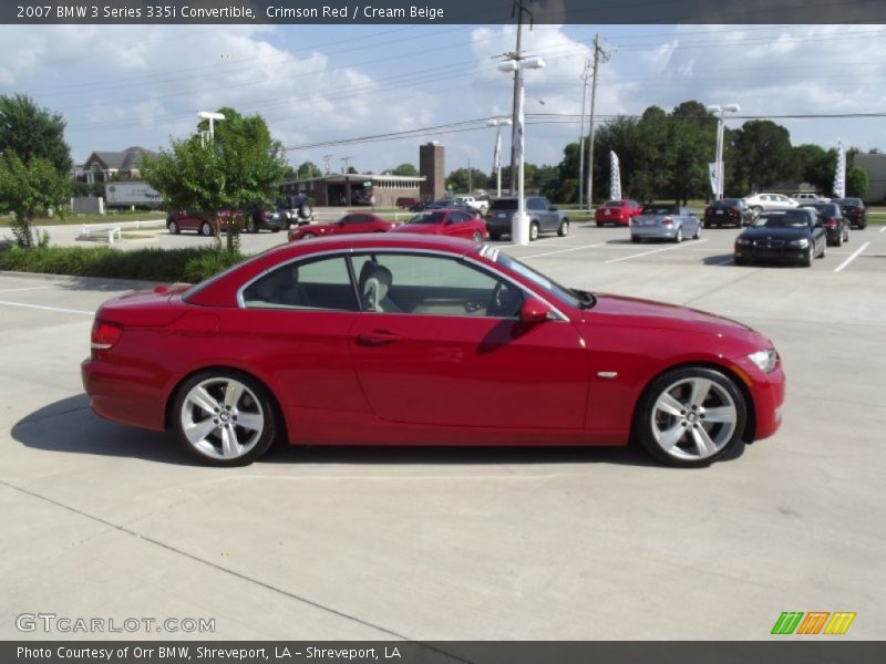 Crimson Red / Cream Beige 2007 BMW 3 Series 335i Convertible