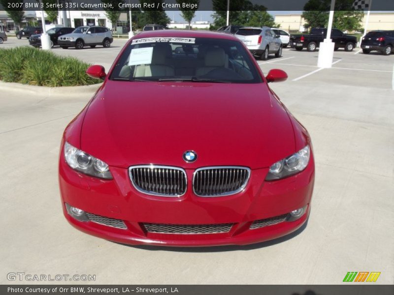 Crimson Red / Cream Beige 2007 BMW 3 Series 335i Convertible