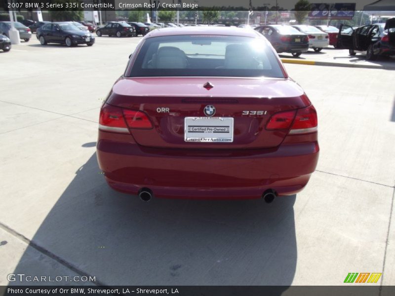 Crimson Red / Cream Beige 2007 BMW 3 Series 335i Convertible