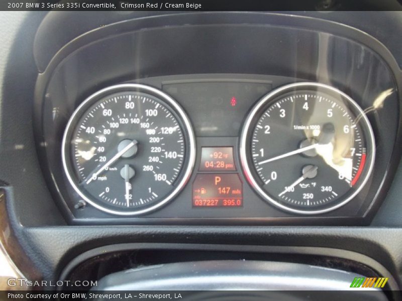 Crimson Red / Cream Beige 2007 BMW 3 Series 335i Convertible