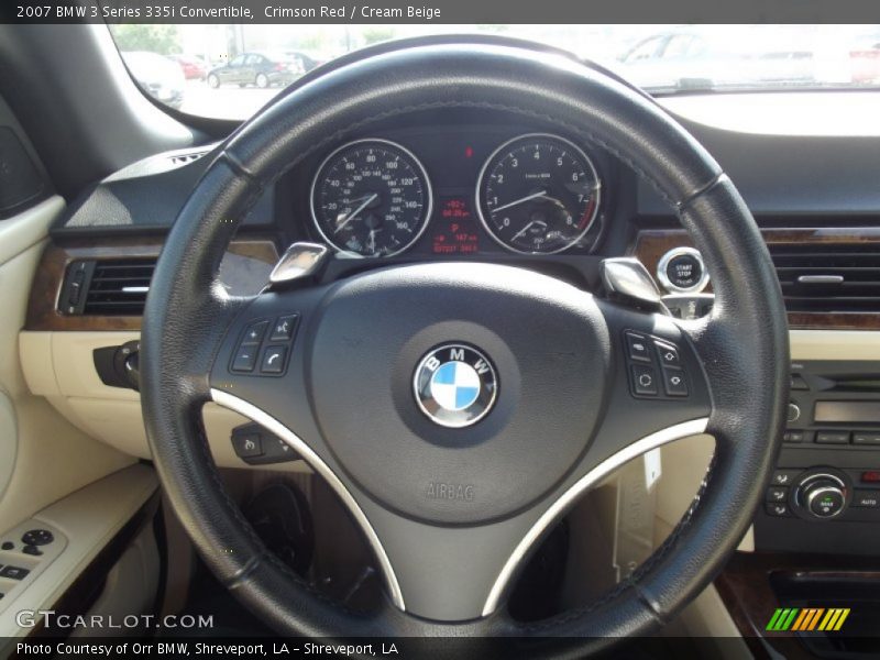 Crimson Red / Cream Beige 2007 BMW 3 Series 335i Convertible
