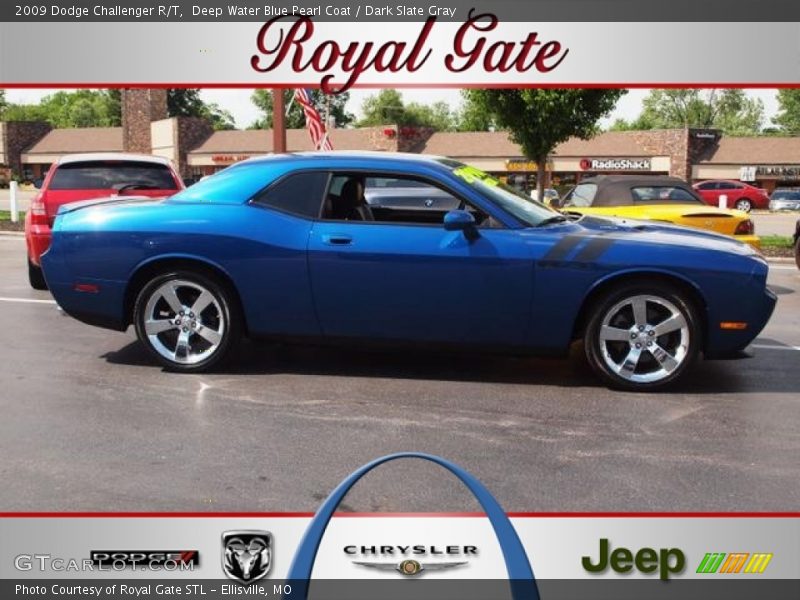Deep Water Blue Pearl Coat / Dark Slate Gray 2009 Dodge Challenger R/T