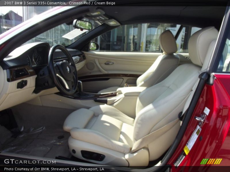 Crimson Red / Cream Beige 2007 BMW 3 Series 335i Convertible