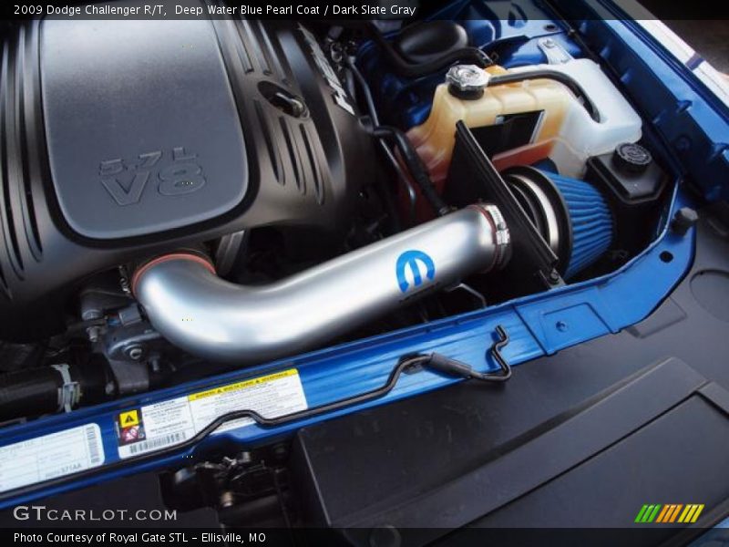 Deep Water Blue Pearl Coat / Dark Slate Gray 2009 Dodge Challenger R/T