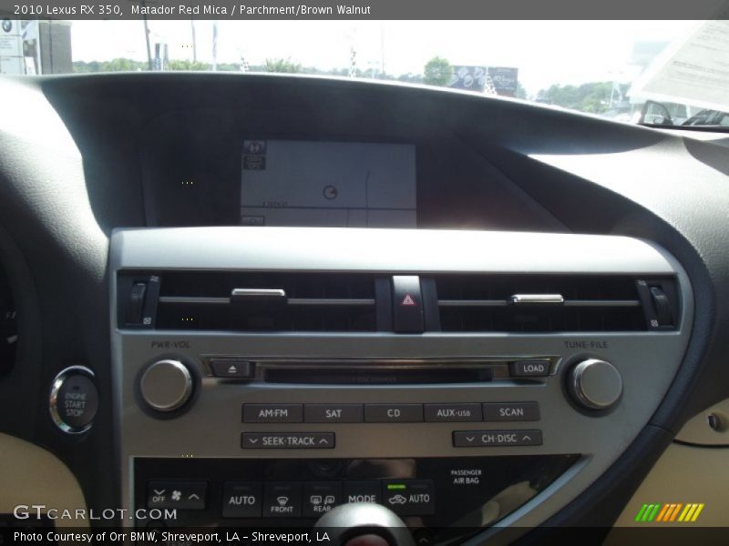 Matador Red Mica / Parchment/Brown Walnut 2010 Lexus RX 350