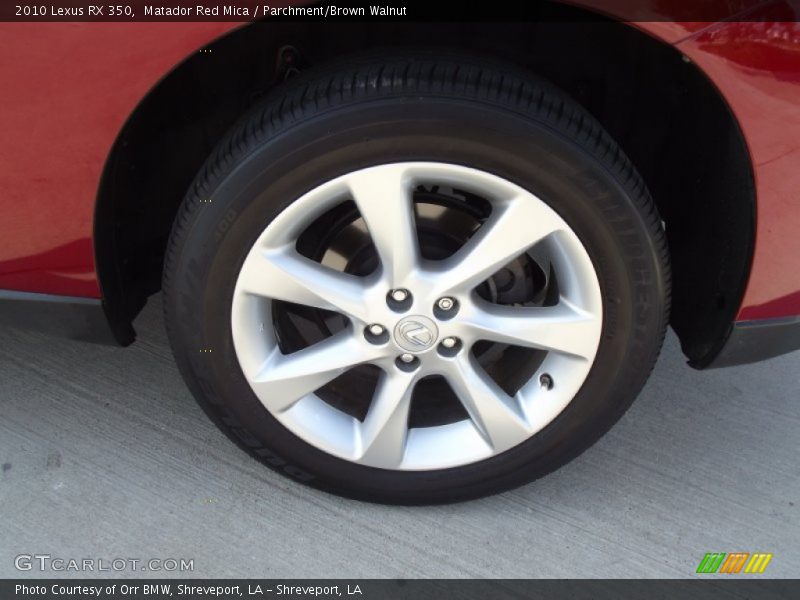Matador Red Mica / Parchment/Brown Walnut 2010 Lexus RX 350