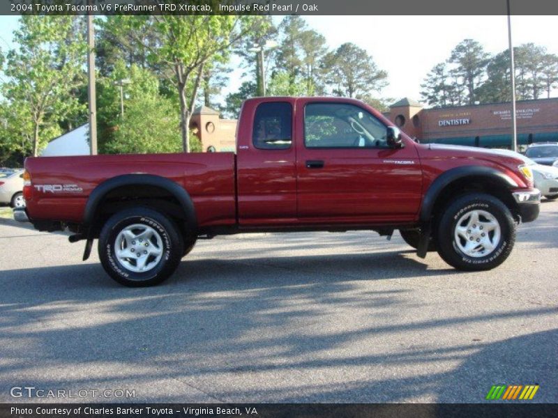 Impulse Red Pearl / Oak 2004 Toyota Tacoma V6 PreRunner TRD Xtracab