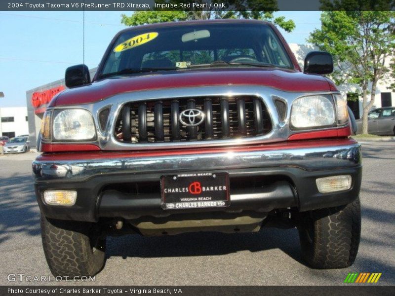 Impulse Red Pearl / Oak 2004 Toyota Tacoma V6 PreRunner TRD Xtracab