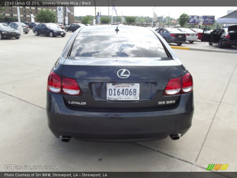 Smokey Granite Mica / Black 2010 Lexus GS 350