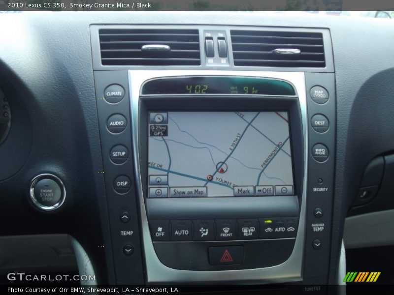 Smokey Granite Mica / Black 2010 Lexus GS 350