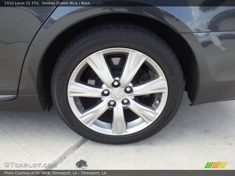 Smokey Granite Mica / Black 2010 Lexus GS 350