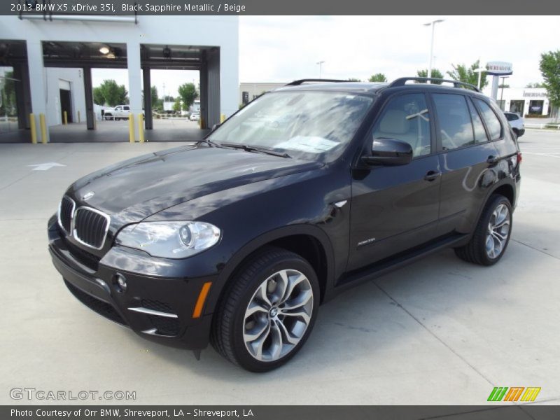 Black Sapphire Metallic / Beige 2013 BMW X5 xDrive 35i