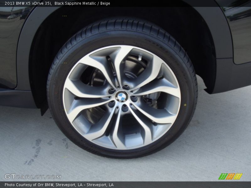 Black Sapphire Metallic / Beige 2013 BMW X5 xDrive 35i