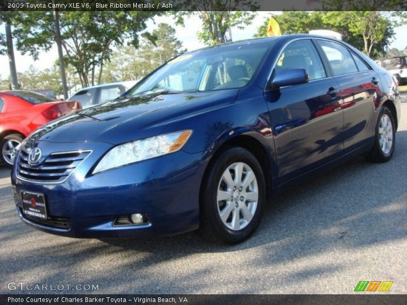 Blue Ribbon Metallic / Ash 2009 Toyota Camry XLE V6