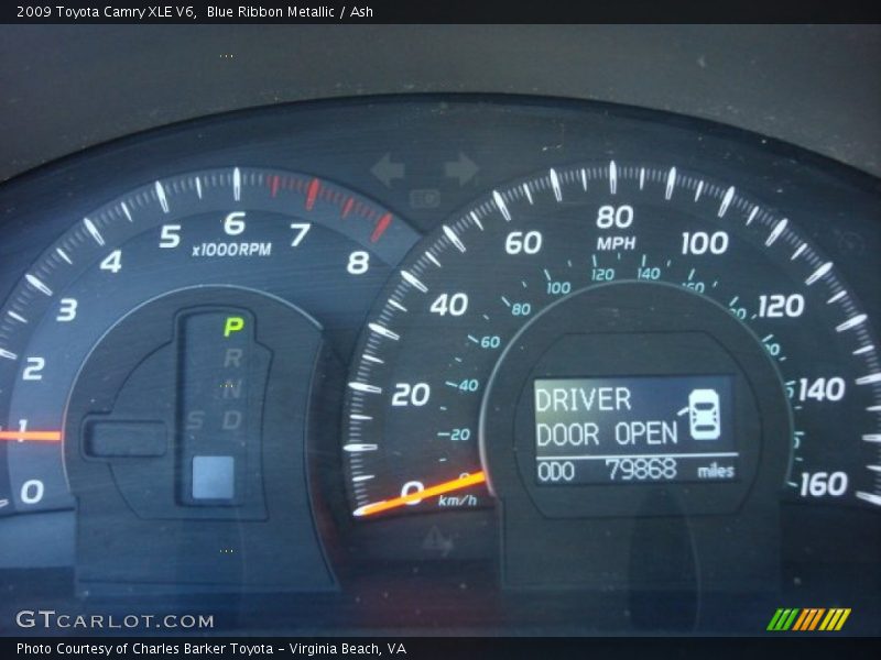 Blue Ribbon Metallic / Ash 2009 Toyota Camry XLE V6
