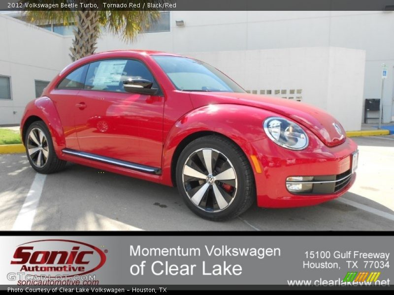 Tornado Red / Black/Red 2012 Volkswagen Beetle Turbo