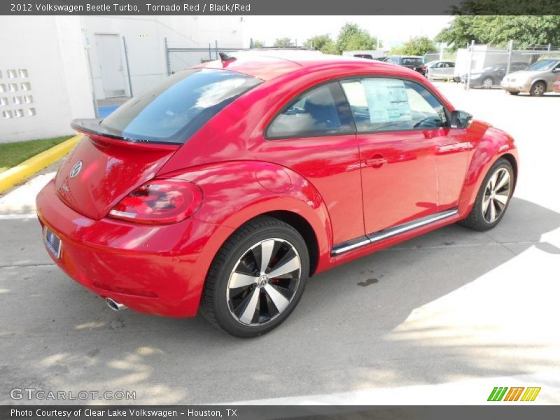 Tornado Red / Black/Red 2012 Volkswagen Beetle Turbo