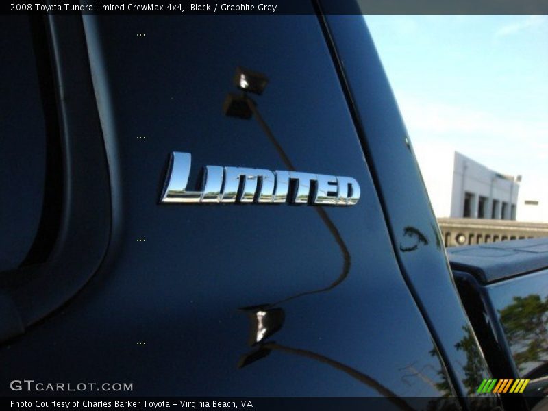 Black / Graphite Gray 2008 Toyota Tundra Limited CrewMax 4x4