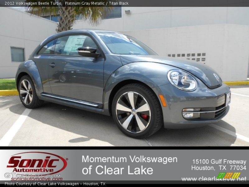 Platinum Gray Metallic / Titan Black 2012 Volkswagen Beetle Turbo