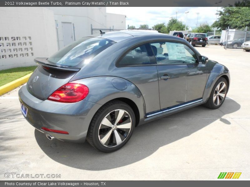 Platinum Gray Metallic / Titan Black 2012 Volkswagen Beetle Turbo