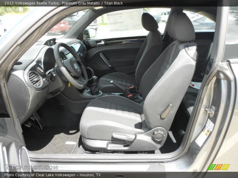 Platinum Gray Metallic / Titan Black 2012 Volkswagen Beetle Turbo
