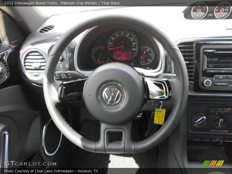 Platinum Gray Metallic / Titan Black 2012 Volkswagen Beetle Turbo