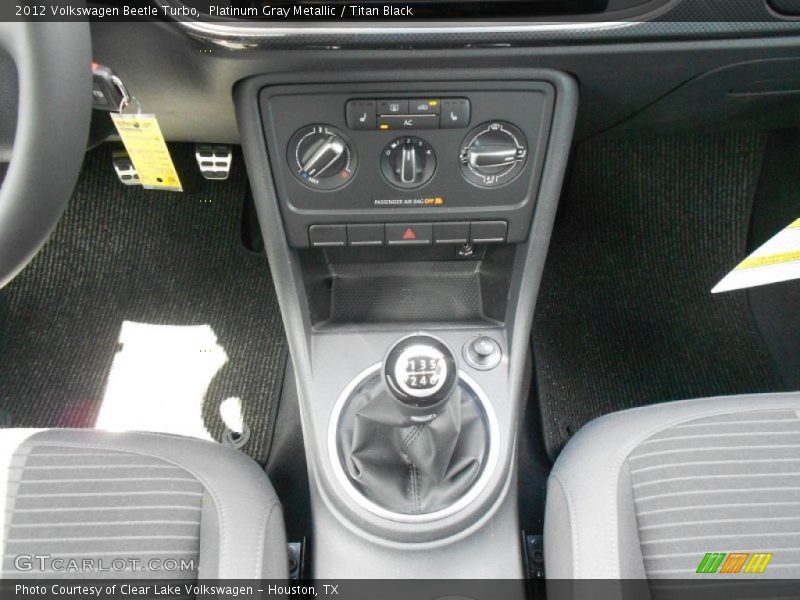 Platinum Gray Metallic / Titan Black 2012 Volkswagen Beetle Turbo