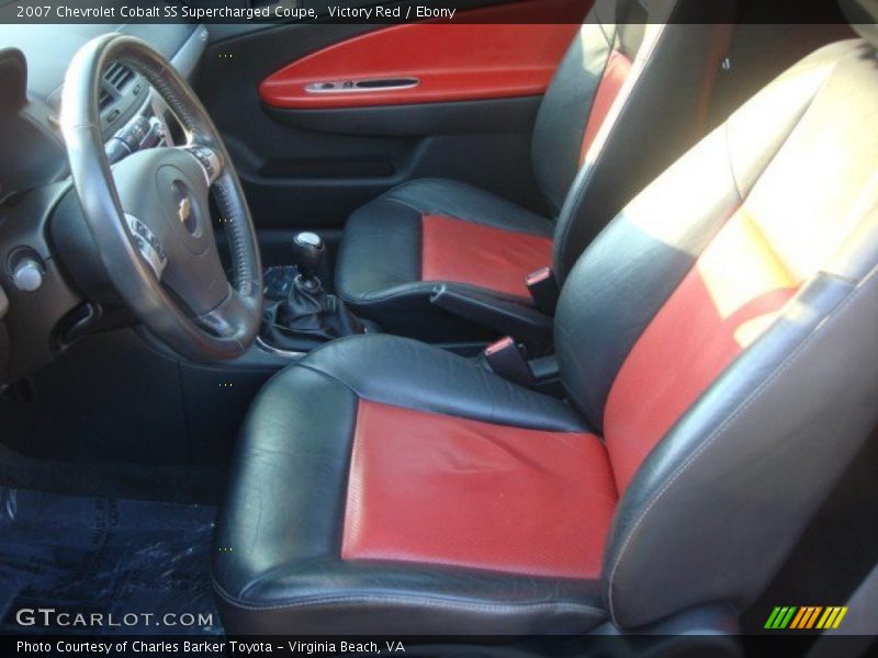  2007 Cobalt SS Supercharged Coupe Ebony Interior