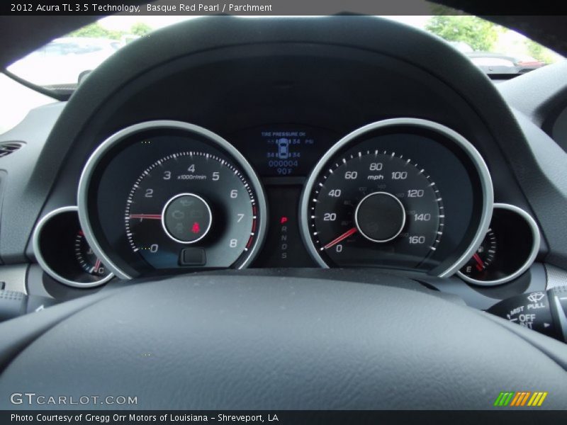 Basque Red Pearl / Parchment 2012 Acura TL 3.5 Technology