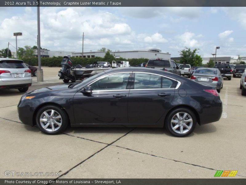 Graphite Luster Metallic / Taupe 2012 Acura TL 3.5 Technology