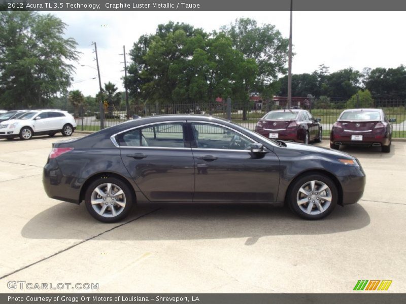 Graphite Luster Metallic / Taupe 2012 Acura TL 3.5 Technology