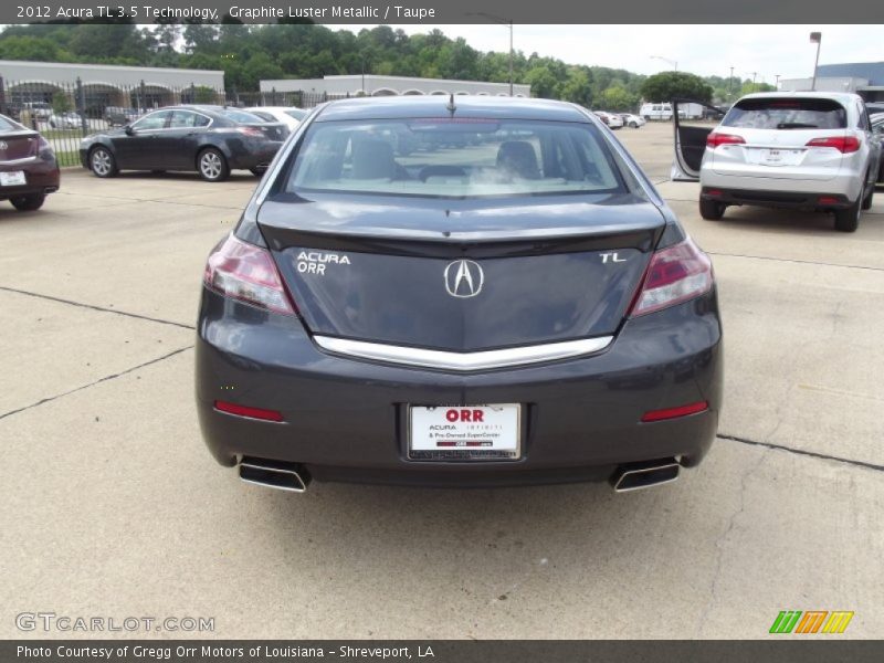 Graphite Luster Metallic / Taupe 2012 Acura TL 3.5 Technology