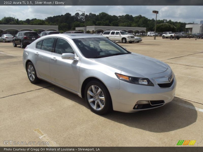 Silver Moon / Ebony 2012 Acura TL 3.5