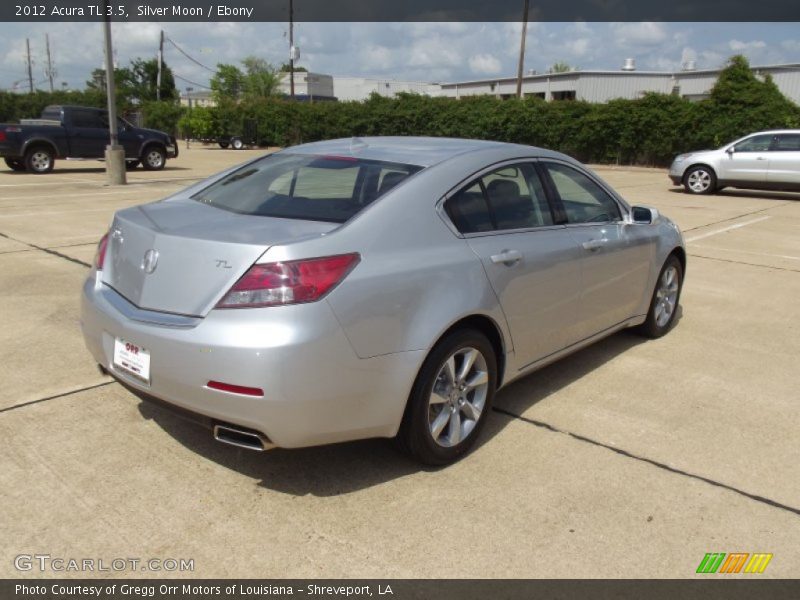 Silver Moon / Ebony 2012 Acura TL 3.5