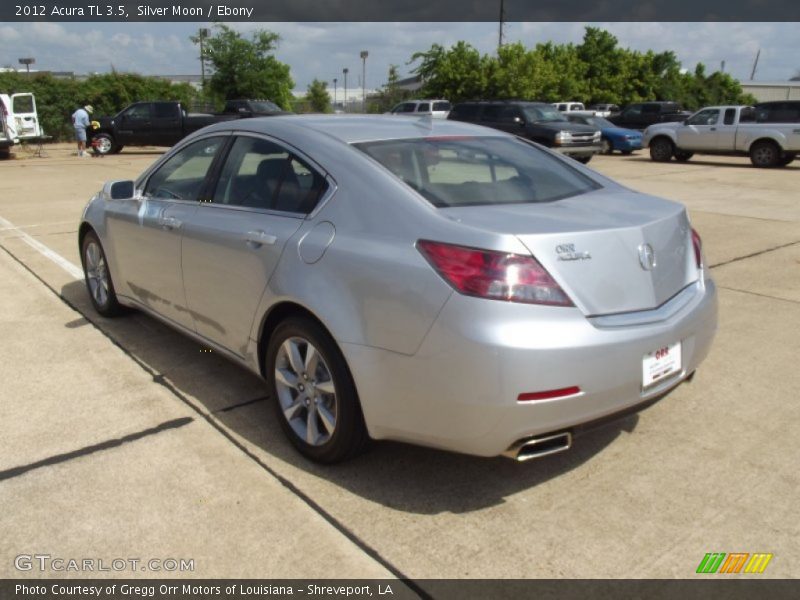 Silver Moon / Ebony 2012 Acura TL 3.5